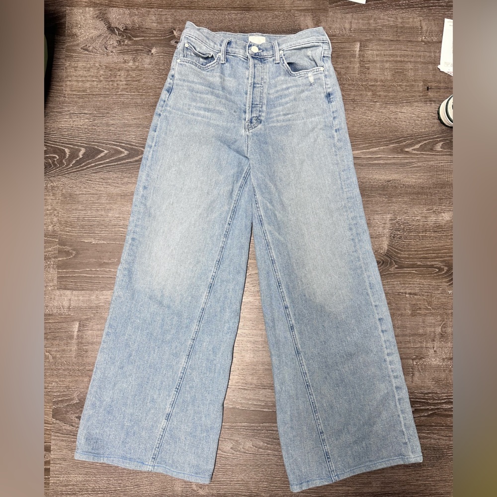 MOTHER Light Blue Flare & Wide Leg Jeans